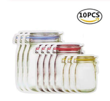 Load image into Gallery viewer, Reusable Food Self-Sealing Bags